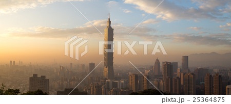 Taipei city skyline panoramic view 25364875