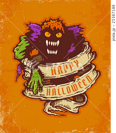 monster and old ribbon for halloween monster and old ribbon for halloween 25367186