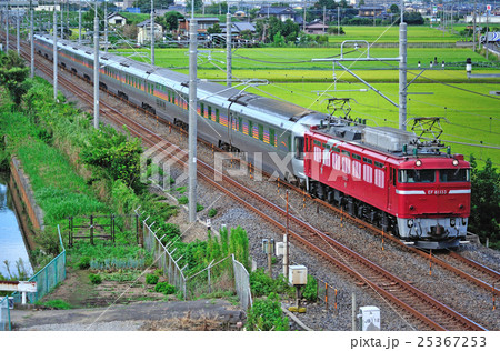 2016/08/21　東北本線　栗橋－東鷲宮　JR東日本　EF81-133＋E26系　カシオペア紀行 25367253