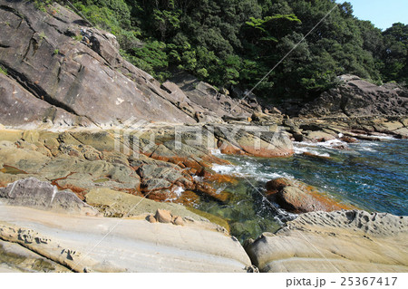 高知県土佐清水市　見残し海岸　龍宮路 25367417