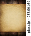 Grunge beige paper on old weathered wood planks  25369169