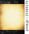 Grunge beige paper on blackboard background. 25369170