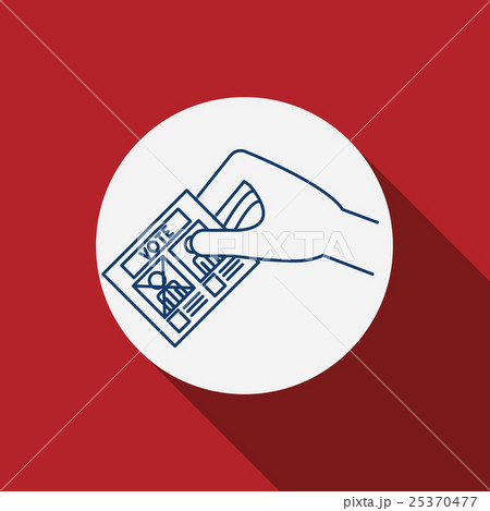 Card paper of vote concept 25370477