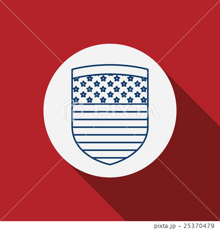Usa flag inside circle design Usa flag inside circle design 25370479