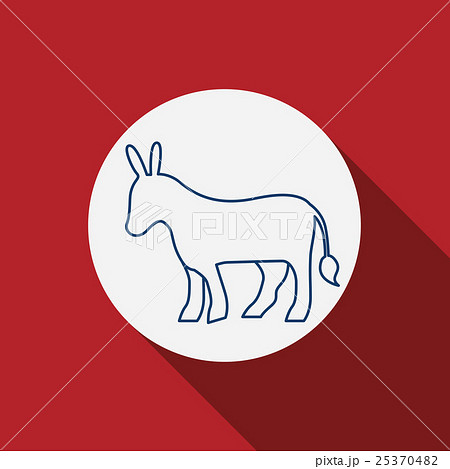 Donkey animal inside circle design Donkey animal inside circle design 25370482