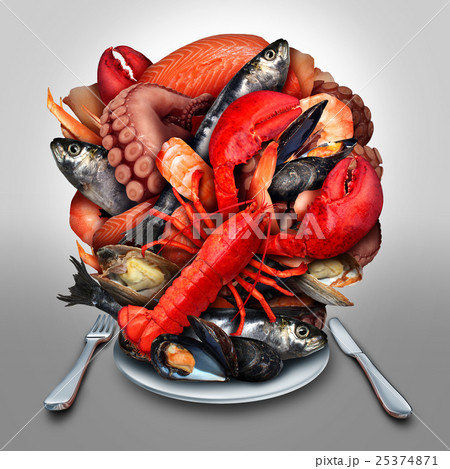 Seafood Plate Seafood Plate 25374871