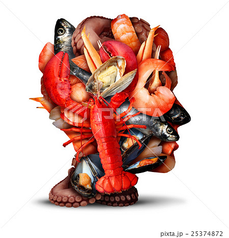 Seafood Thinking Concept Seafood Thinking Concept 25374872