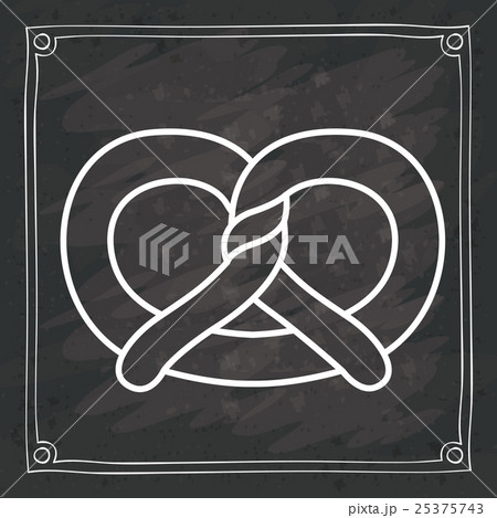 Pretzel of bakery food design Pretzel of bakery food design 25375743