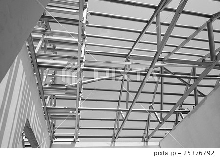 Structure of steel roof. 25376792