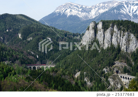 センメリング鉄道の写真素材