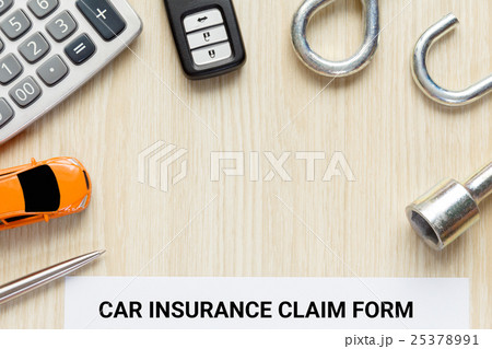 Approved car insurance claim form with car key Approved car insurance claim form with car key 25378991