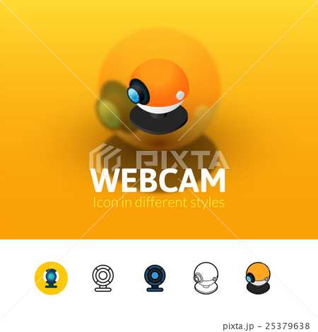 Webcam icon in different style Webcam icon in different style 25379638