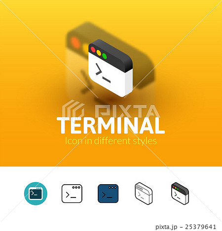 Terminal icon in different style 25379641