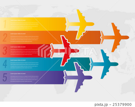 Travel infographic template with colorful 25379900