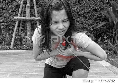 Sporty woman having heart attack,Angina Pectoris Sporty woman having heart attack,Angina Pectoris 25380292