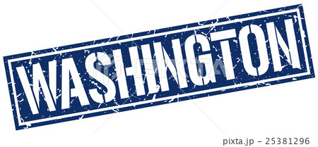 Washington blue square stamp Washington blue square stamp 25381296