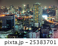 Asian downtown night scene, modern buildings 25383701