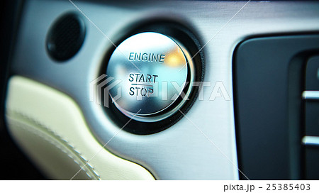 Start stop engine modern new car button 25385403