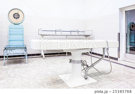 Autopsy tables in morgue 25385768
