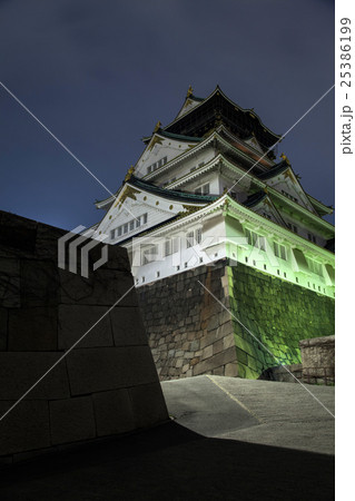 大阪城　ライトアップ 25386199