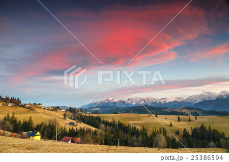 Sunset over Tatra Mountains, Poland 25386594