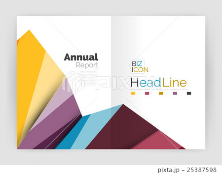 Business abstract geometric financial report 25387598