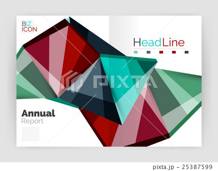 Business abstract geometric financial report 25387599