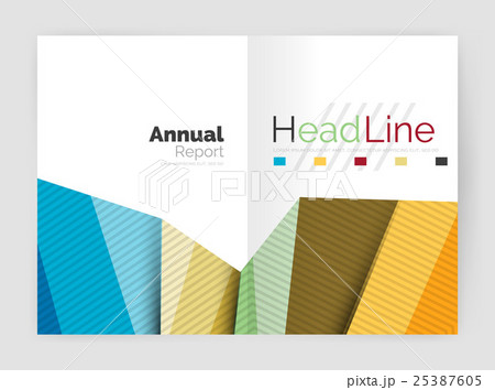 Business abstract geometric financial report 25387605