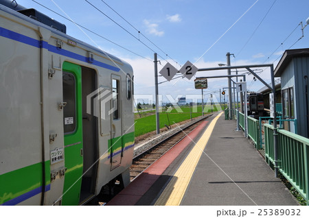 ｊｒ北海道 学園都市線 札沼線 北海道医療大学駅の写真素材