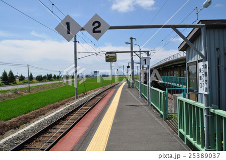 ｊｒ北海道 学園都市線 札沼線 北海道医療大学駅の写真素材