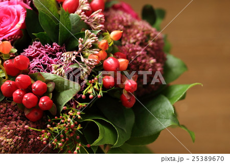 秋冬のブーケ 花 フラワー 秋冬のブーケ 花 フラワー 25389670