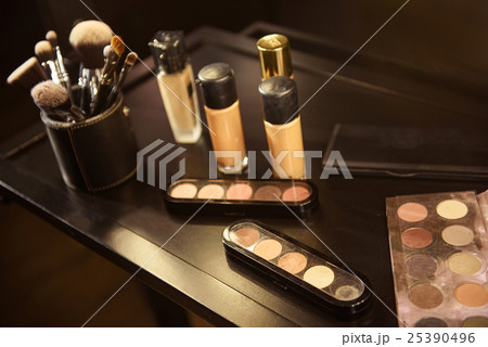 Beautician cosmetic products on desk 25390496