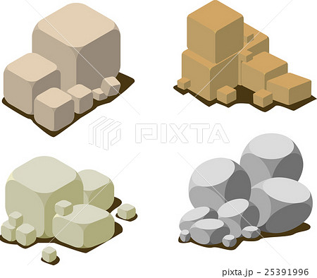 岩のイラスト素材 25391996 Pixta