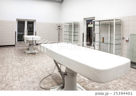 Autopsy tables in morgue Autopsy tables in morgue 25394401
