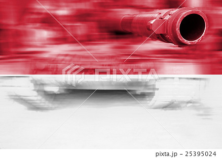 motion blur tank with Indonesia flag motion blur tank with Indonesia flag 25395024