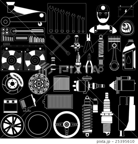 Auto part Icons Auto part Icons 25395610
