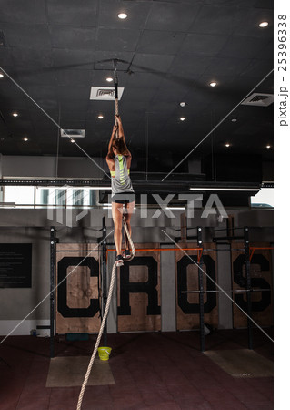 Fitness rope climb cxercise 25396338