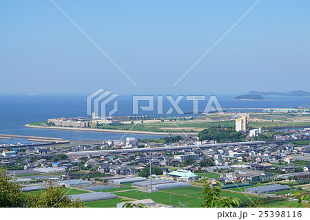 東海道新幹線と三河湾 25398116