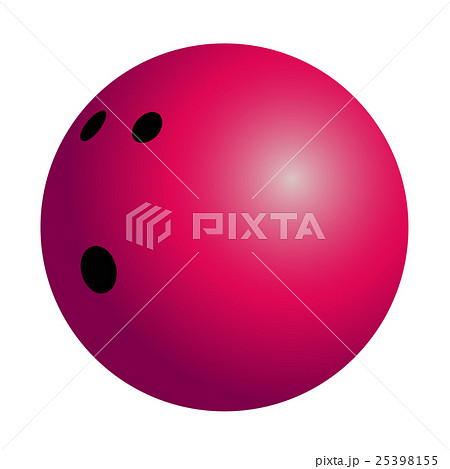 ボウリングの球のイラストのイラスト素材