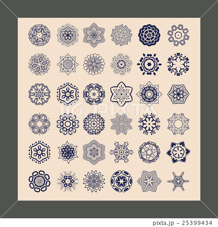 Decorative ethnic ornamental floral pattern. Decorative ethnic ornamental floral pattern. 25399434