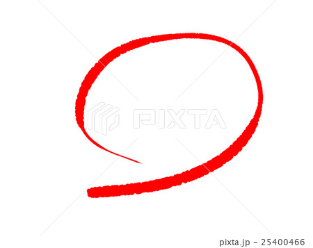 赤シンプル丸 25400466