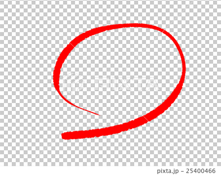 赤シンプル丸 25400466
