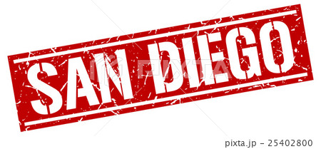 San Diego red square stamp 25402800