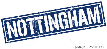 Nottingham blue square stamp 25403147