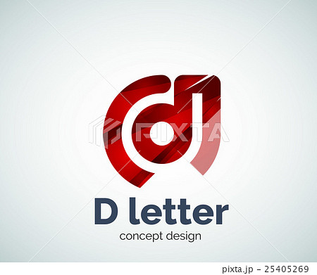 Vector D letter concept logo template Vector D letter concept logo template 25405269