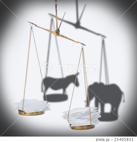 8 november USA election concept of ballot scale 8 november USA election concept of ballot scale 25405831