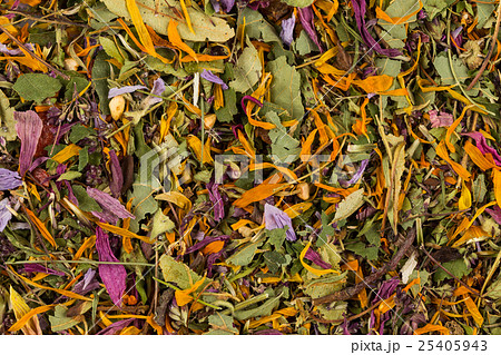 Dried herbal tea leaves 25405943