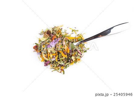 Dried herbal tea leaves Dried herbal tea leaves 25405946