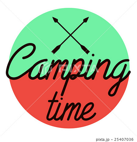 Color vintage Camping emblem 25407036