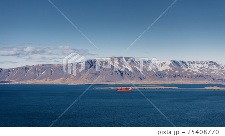 Cargo ship near reykjavik 25408770